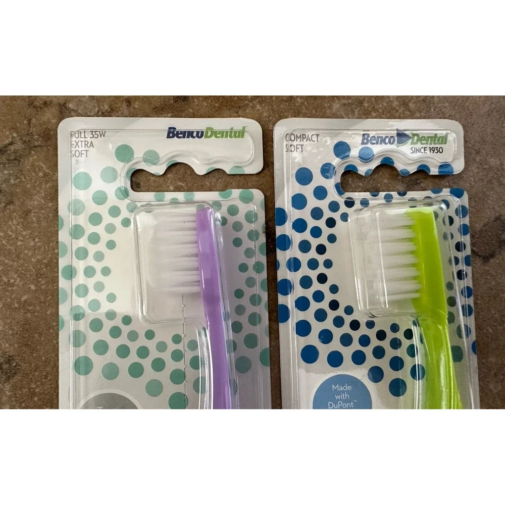 Lot Of 2 Pro-SYS Toothbrushes Benco Dental Extra Soft And Soft Bristles